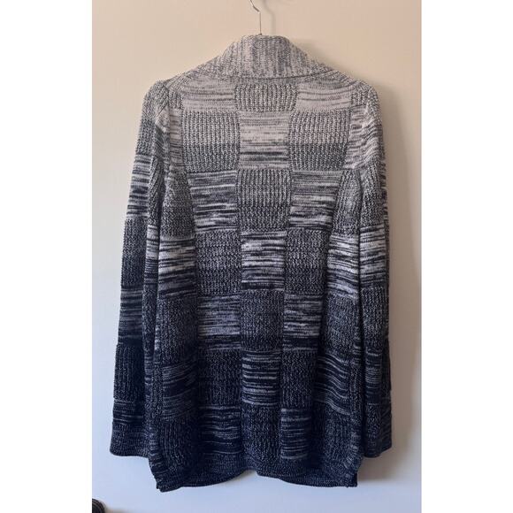 Margaret O'Leary Patchwork 100% Cotton Button Front Cardigan Size Medium - Picture 4 of 4